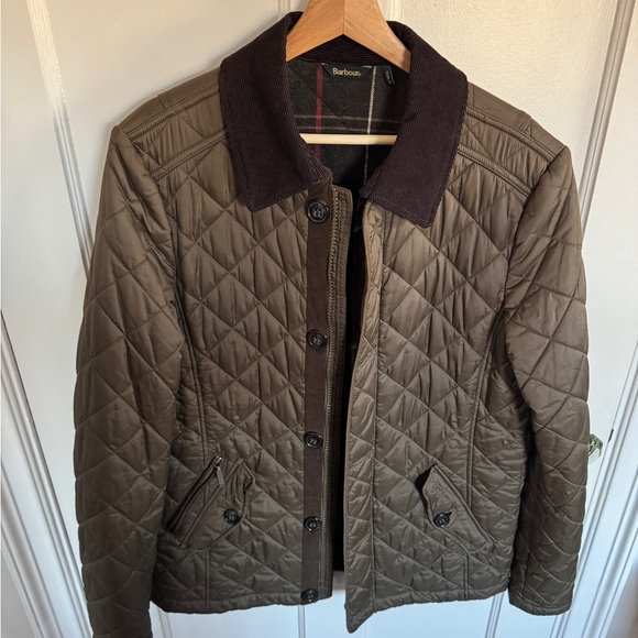 Barbour Men’s Fortnum Quilted Jacket in Olive - Size Large - Picture 3 of 6